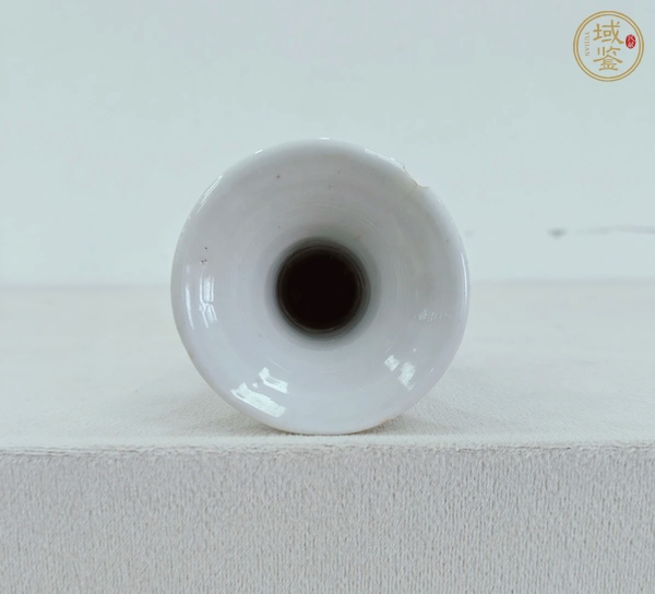 古玩陶瓷花卉紋青花束腰花觚真品鑒賞圖