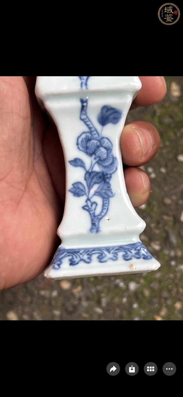 古玩陶瓷青花花觚真品鑒賞圖