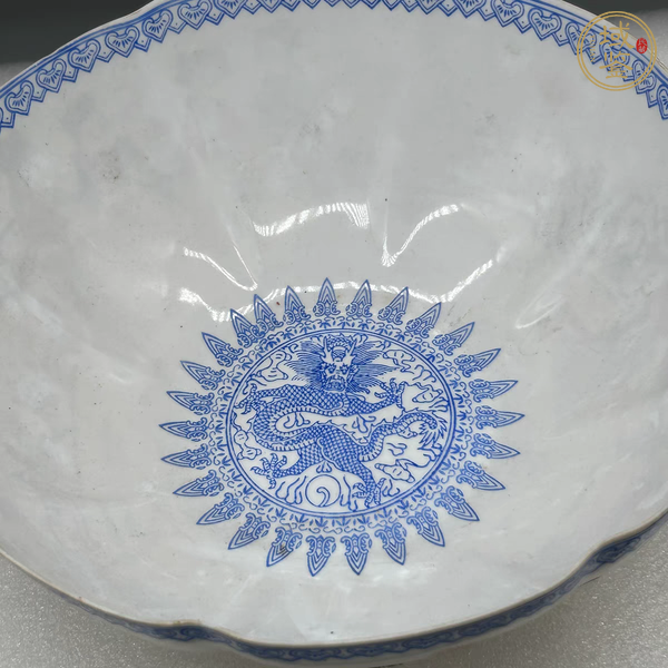 古玩陶瓷粉彩仕女薄胎碗一組真品鑒賞圖
