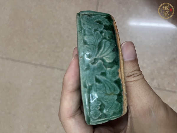 古玩陶瓷綠釉文房真品鑒賞圖