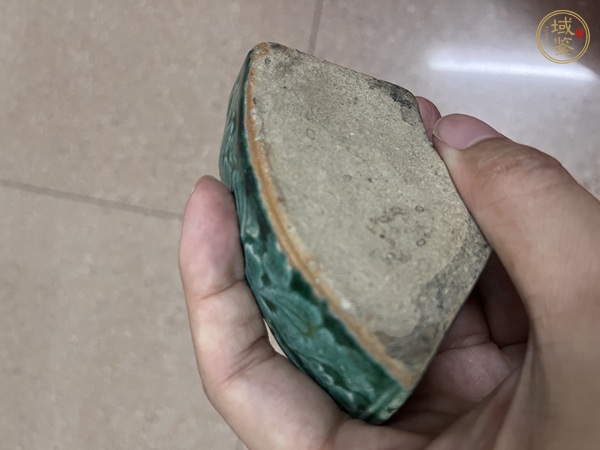 古玩陶瓷綠釉文房真品鑒賞圖