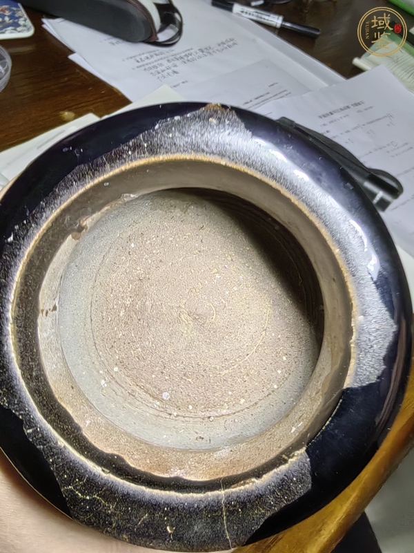 古玩陶瓷贛州窯黑釉鬲式爐真品鑒賞圖