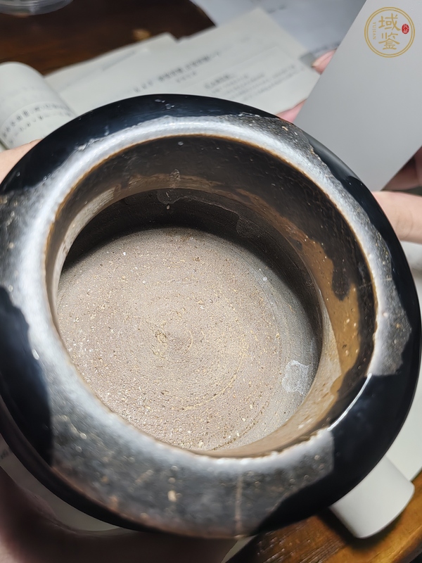 古玩陶瓷贛州窯黑釉鬲式爐真品鑒賞圖