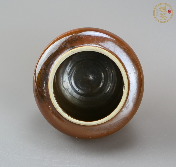 古玩陶瓷定窯系紫金釉蓋罐真品鑒賞圖
