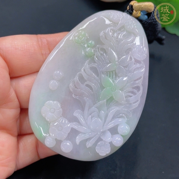 古玩天然翡翠掛件真品鑒賞圖