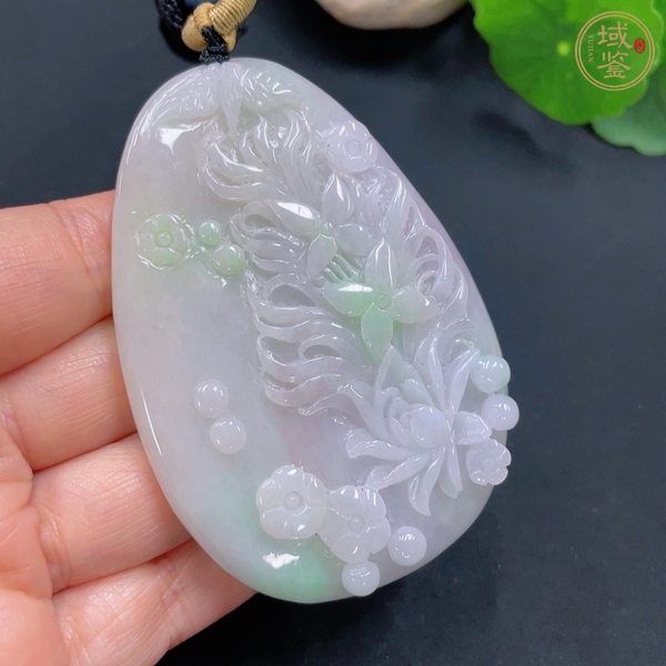 古玩玉器天然翡翠掛件真品鑒賞圖