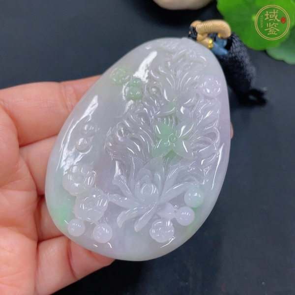 古玩玉器天然翡翠掛件真品鑒賞圖