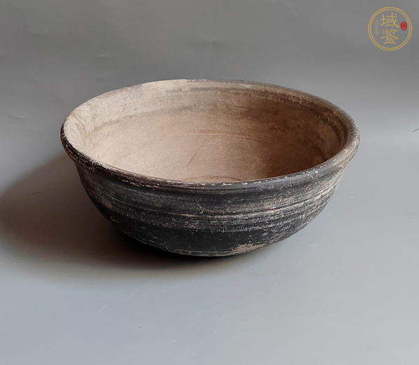 古玩陶瓷黑陶大碗真品鑒賞圖