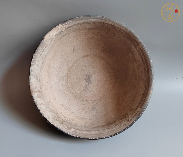 古玩陶瓷黑陶大碗真品鑒賞圖