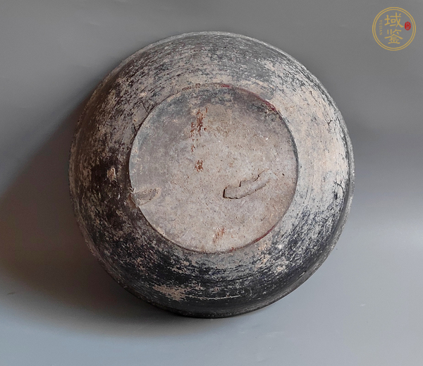 古玩陶瓷黑陶大碗真品鑒賞圖