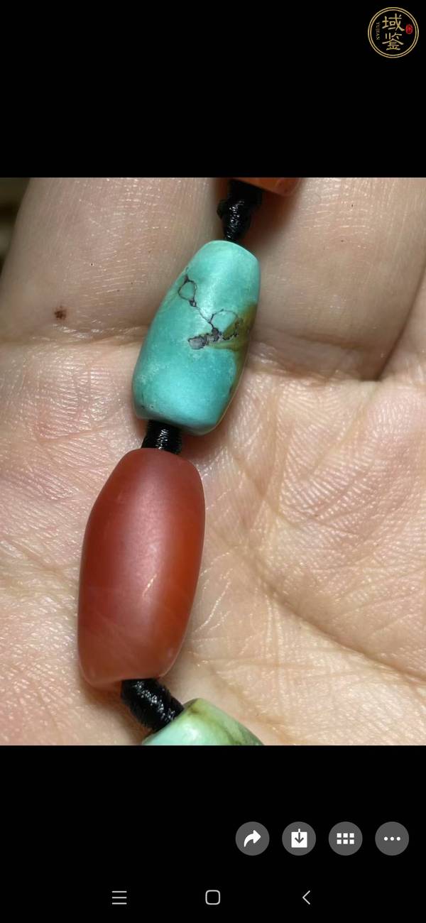 古玩玉器瑪瑙珠串真品鑒賞圖