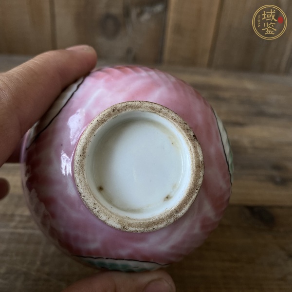 古玩陶瓷民國粉彩杯真品鑒賞圖