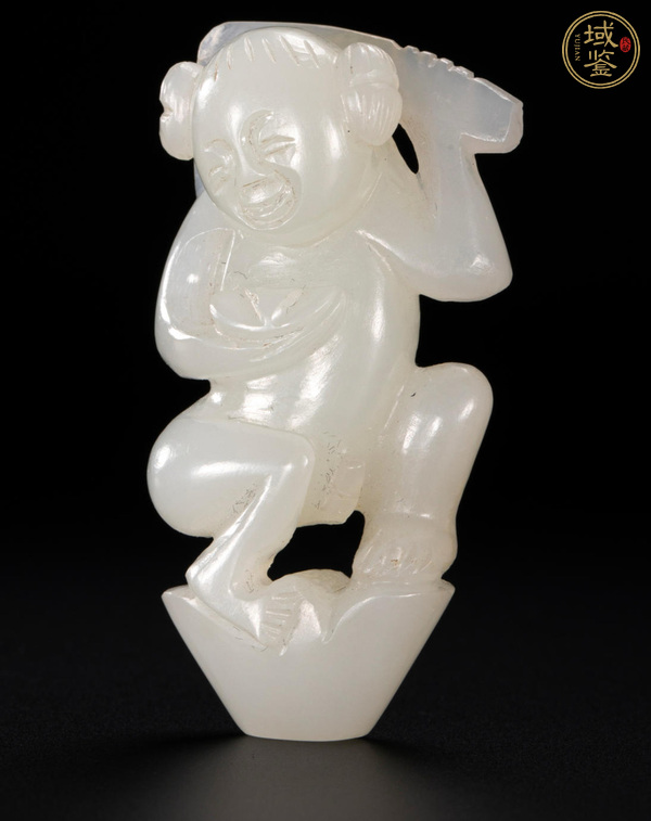 古玩玉器和田玉雕“送財(cái)童子”真品鑒賞圖
