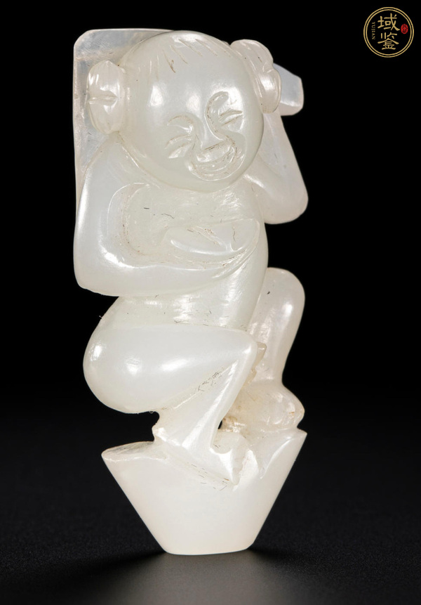 古玩玉器和田玉雕“送財(cái)童子”真品鑒賞圖