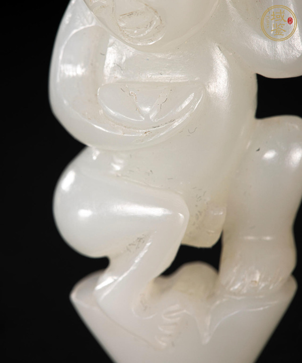 古玩玉器和田玉雕“送財(cái)童子”真品鑒賞圖