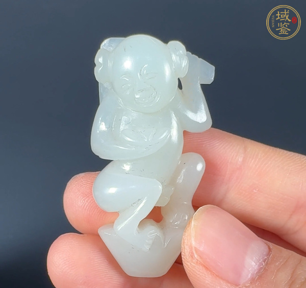 古玩玉器和田玉雕“送財(cái)童子”真品鑒賞圖