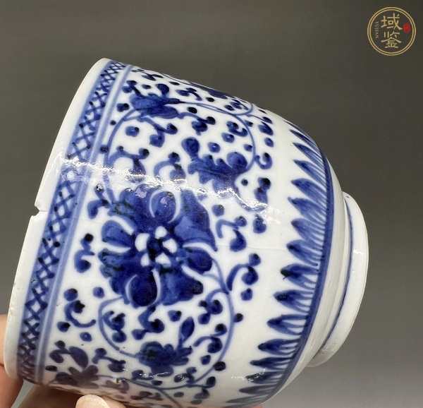 古玩陶瓷青花纏枝花卉紋蓋罐真品鑒賞圖