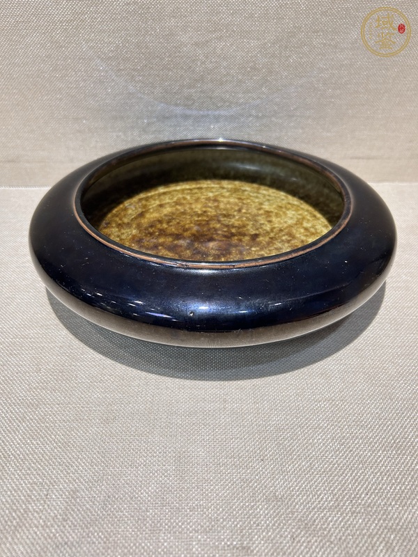 古玩陶瓷黑釉筆洗真品鑒賞圖
