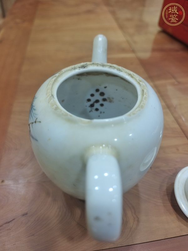 古玩陶瓷民國 釉中彩茶壺真品鑒賞圖