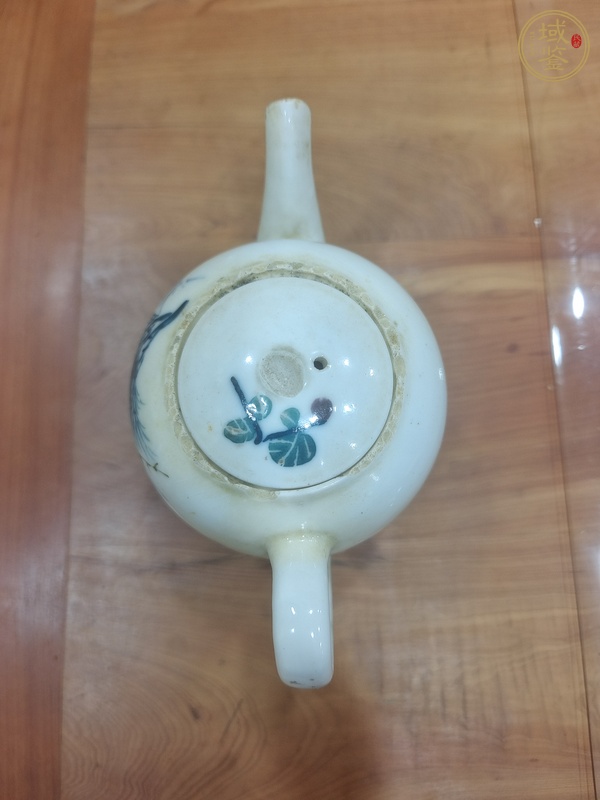 古玩陶瓷民國 釉中彩茶壺真品鑒賞圖