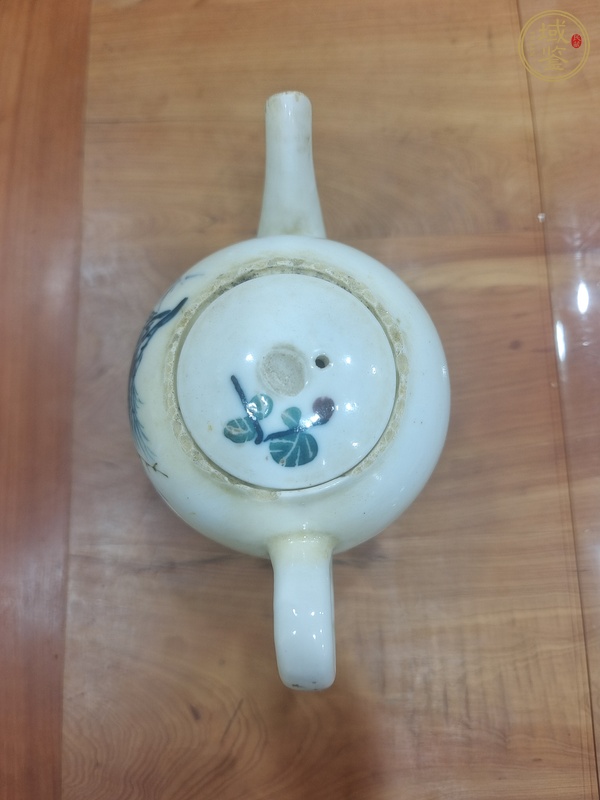 古玩陶瓷民國 釉中彩茶壺真品鑒賞圖