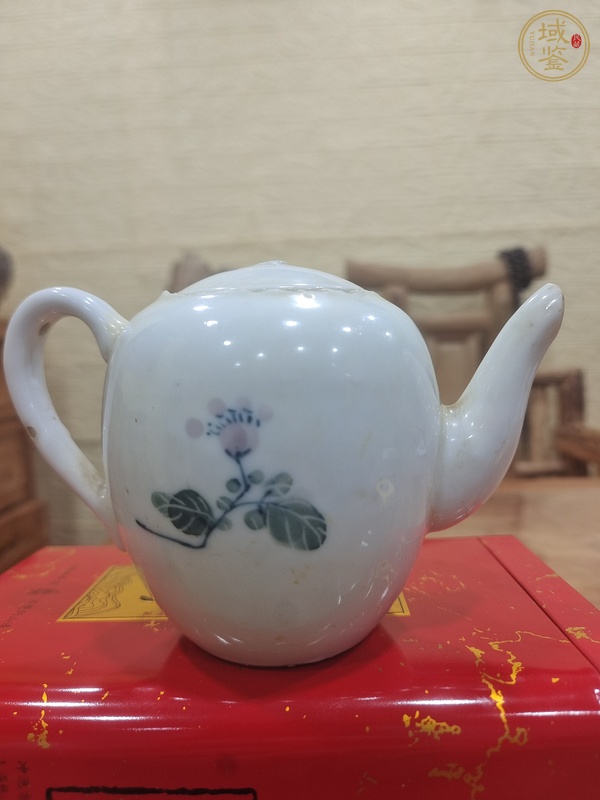 古玩陶瓷民國 釉中彩茶壺真品鑒賞圖
