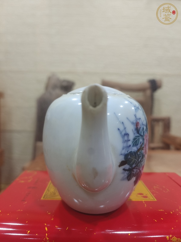 古玩陶瓷民國 釉中彩茶壺真品鑒賞圖