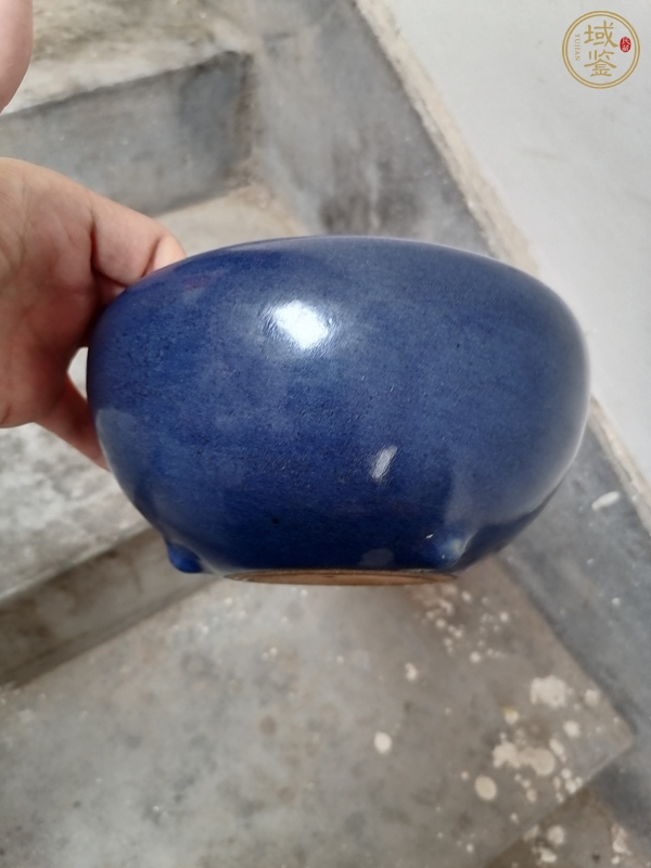 古玩陶瓷霽藍釉香爐真品鑒賞圖