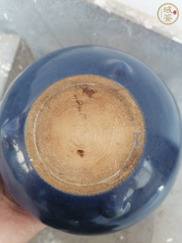 古玩陶瓷霽藍釉香爐真品鑒賞圖