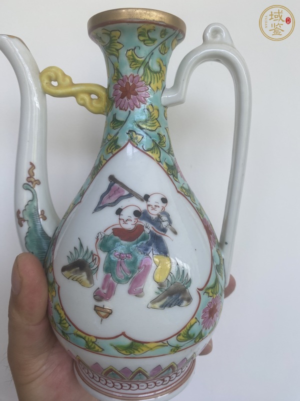 古玩民國粉彩壺真品鑒賞圖