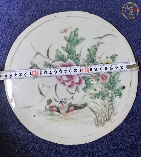 古玩陶瓷花鳥(niǎo)紋瓷板畫(huà)真品鑒賞圖