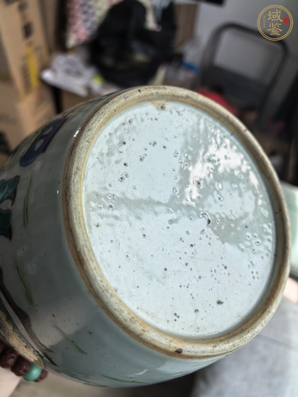 古玩陶瓷嬰戲紋粉彩罐真品鑒賞圖
