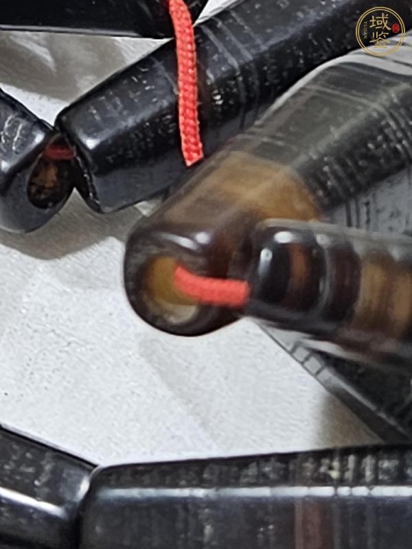 古玩玉器仿古瑪瑙管珠真品鑒賞圖
