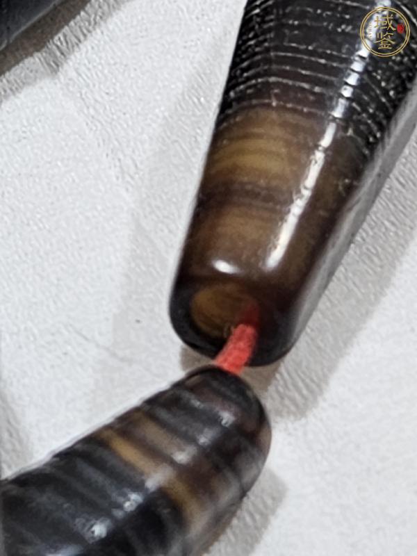 古玩玉器仿古瑪瑙管珠真品鑒賞圖