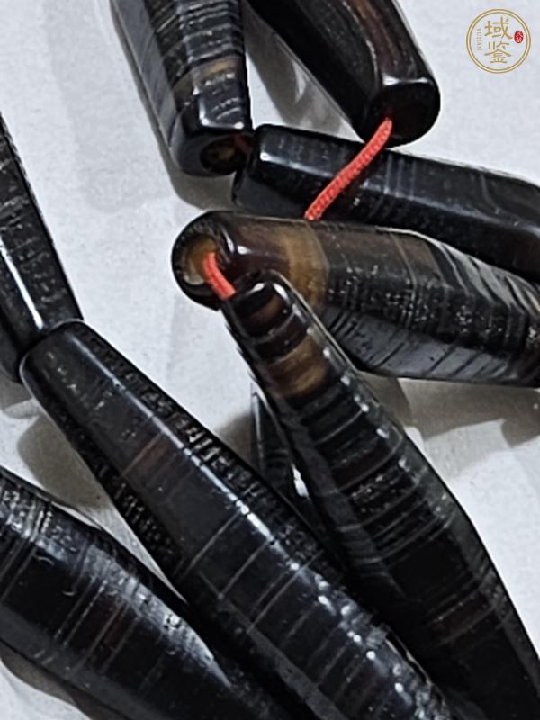 古玩玉器仿古瑪瑙管珠真品鑒賞圖