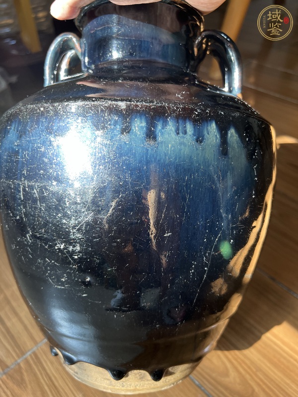古玩黑釉四系罐真品鑒賞圖