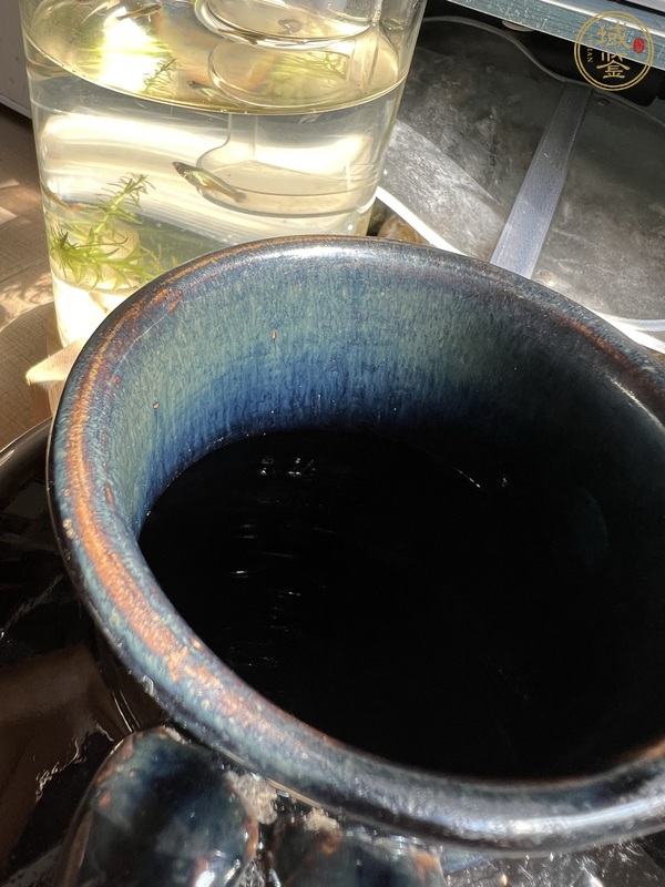 古玩陶瓷黑釉四系罐真品鑒賞圖