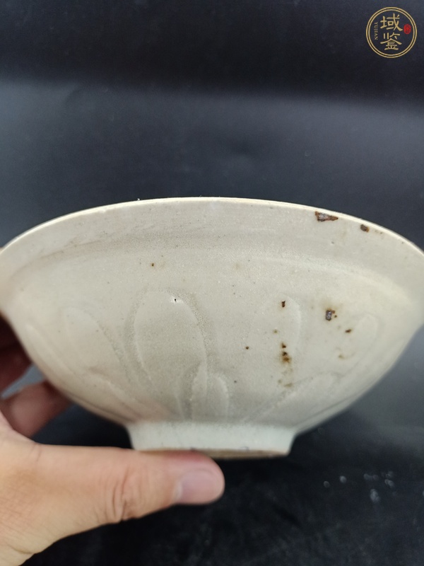 古玩陶瓷元代·青白釉劃花紋碗真品鑒賞圖