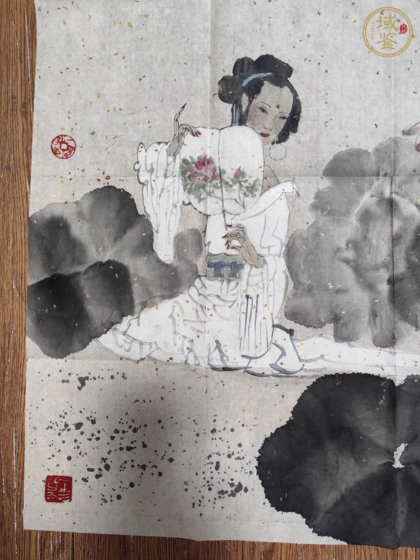 古玩字畫孔維克消夏圖真品鑒賞圖