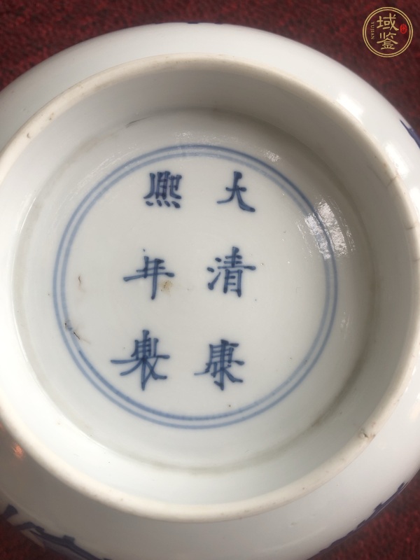 古玩陶瓷博古圖青花碗真品鑒賞圖