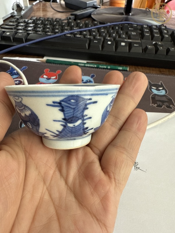 古玩陶瓷青花杯真品鑒賞圖