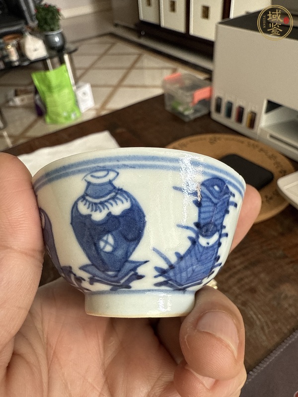 古玩陶瓷青花杯真品鑒賞圖