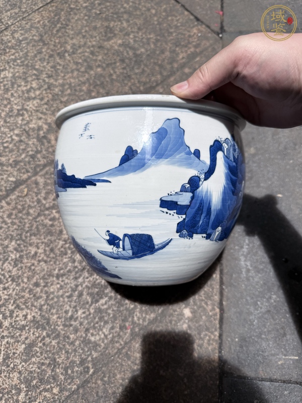 古玩陶瓷青花缸真品鑒賞圖