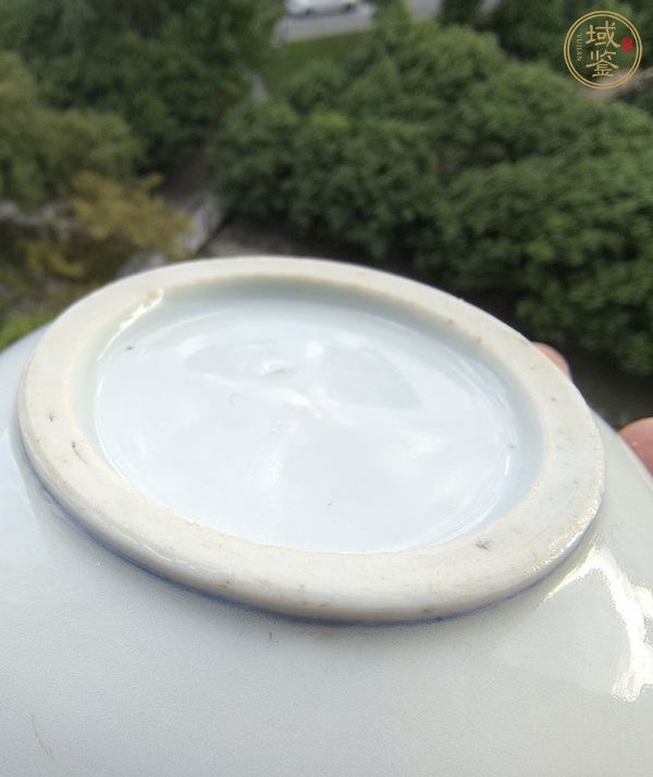 古玩陶瓷民國青花釉里紅盤真品鑒賞圖