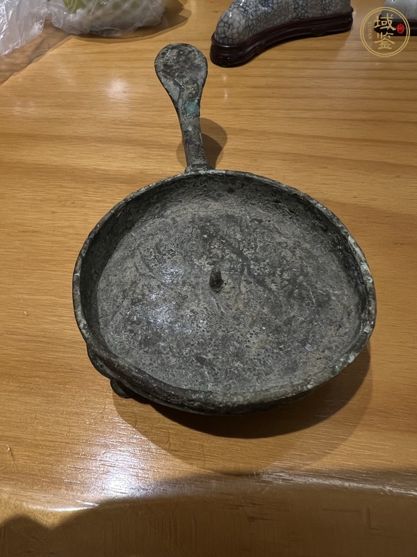古玩銅器青銅行燈真品鑒賞圖