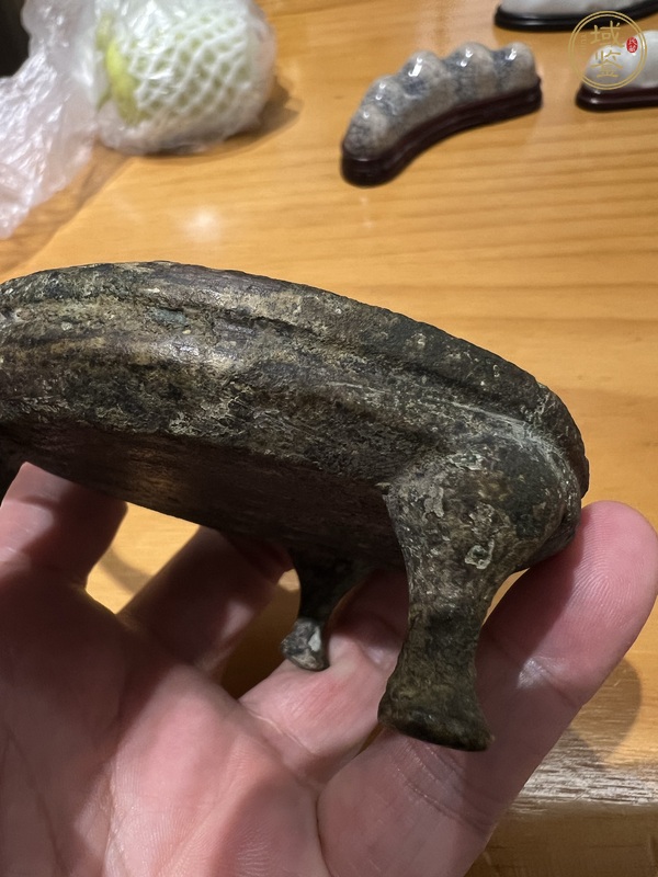 古玩銅器青銅行燈真品鑒賞圖