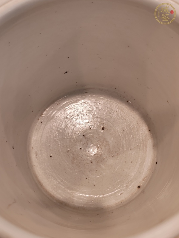 古玩陶瓷青花人物故事紋筆筒真品鑒賞圖