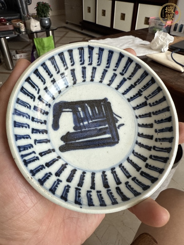 古玩青花盤真品鑒賞圖