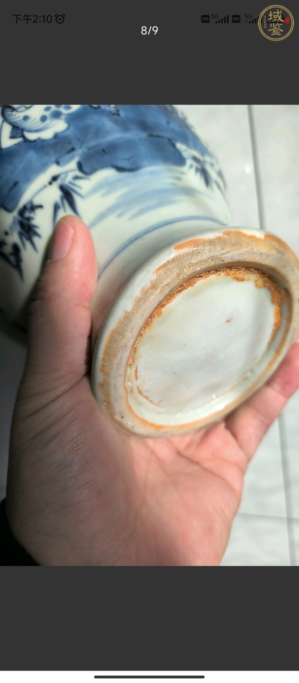 古玩陶瓷柳蔭棲馬紋將軍罐真品鑒賞圖