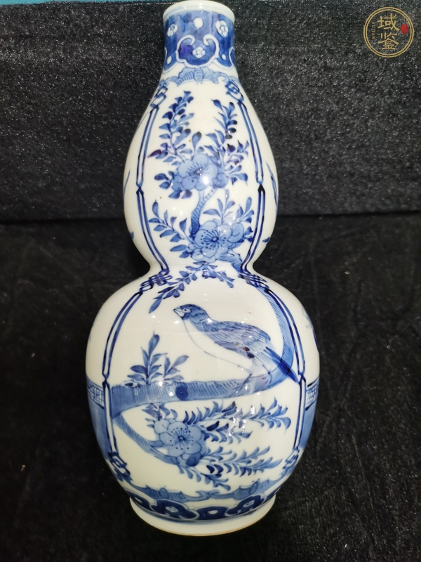 古玩陶瓷青花仕女人物葫蘆瓶真品鑒賞圖
